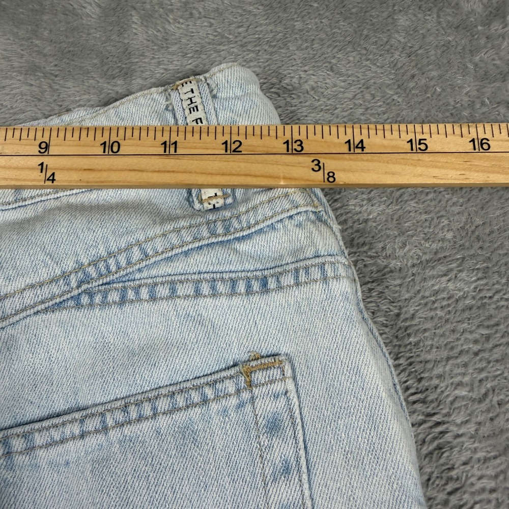 Free People We The Free Westward Demi Jeans Women 25 Light Blue Wide Leg Barrel - Picture 7 of 10